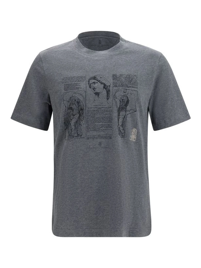 Gray Cotton T-Shirt