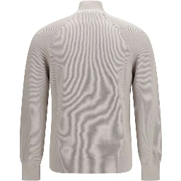 Beige Cotton Sweatshirt