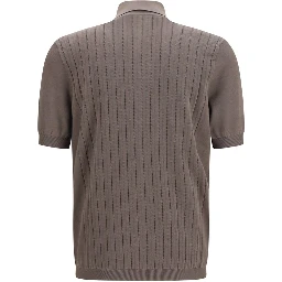 Brown Cotton Shortsleeve Shirt
