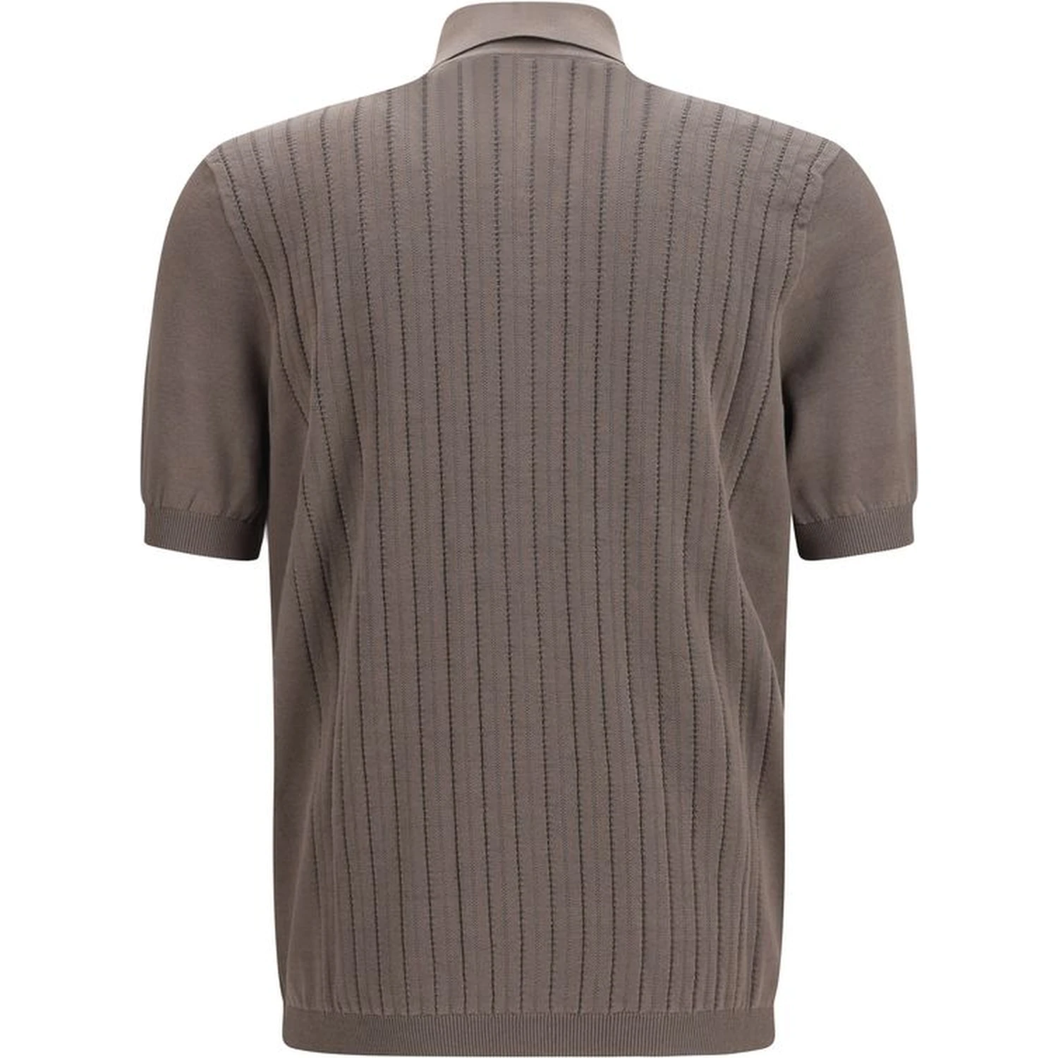 Brown Cotton Shortsleeve Shirt