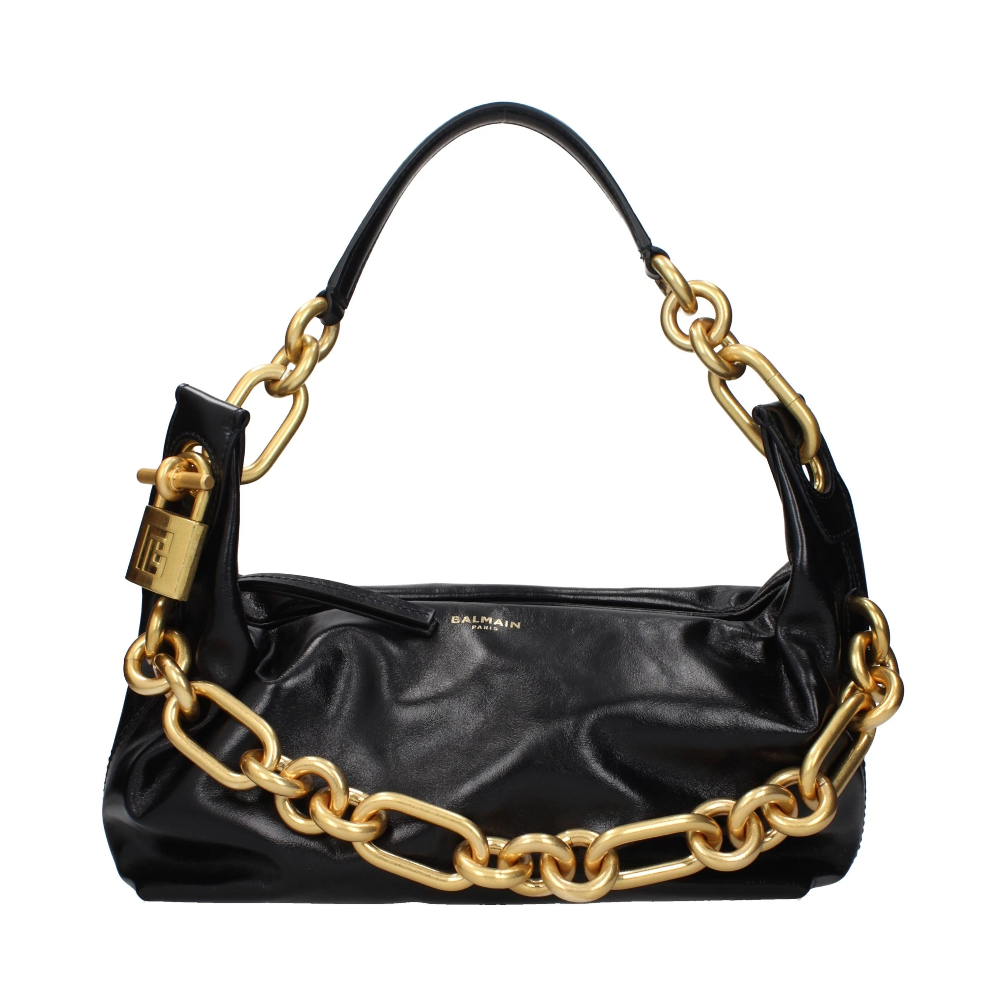 Black Leather Shoulder Bag