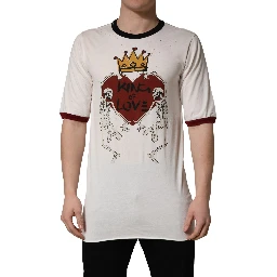 White King Of Love Print Cotton Men Jersey T-shirt