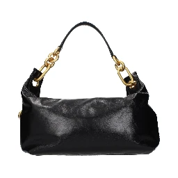 Black Leather Shoulder Bag