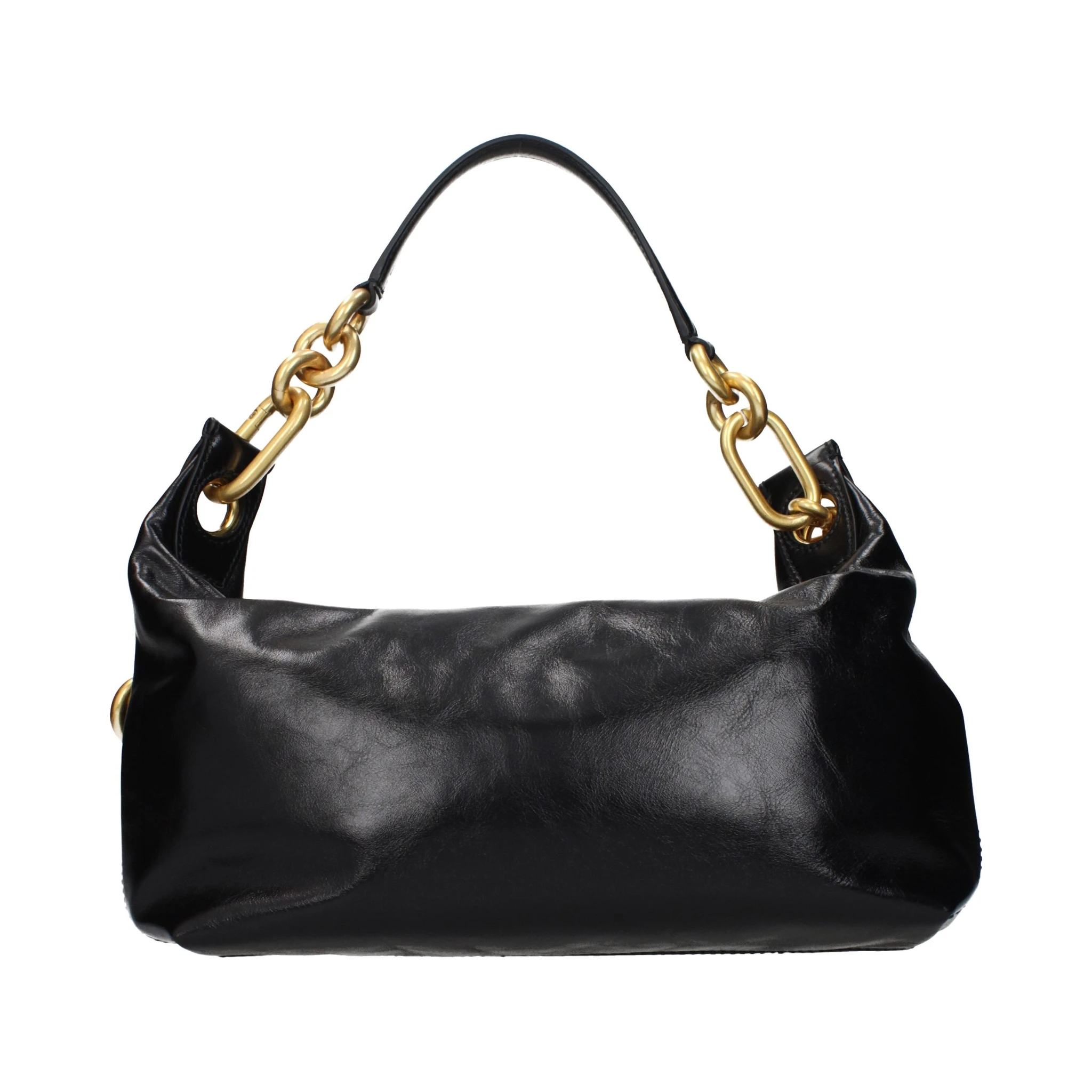 Black Leather Shoulder Bag