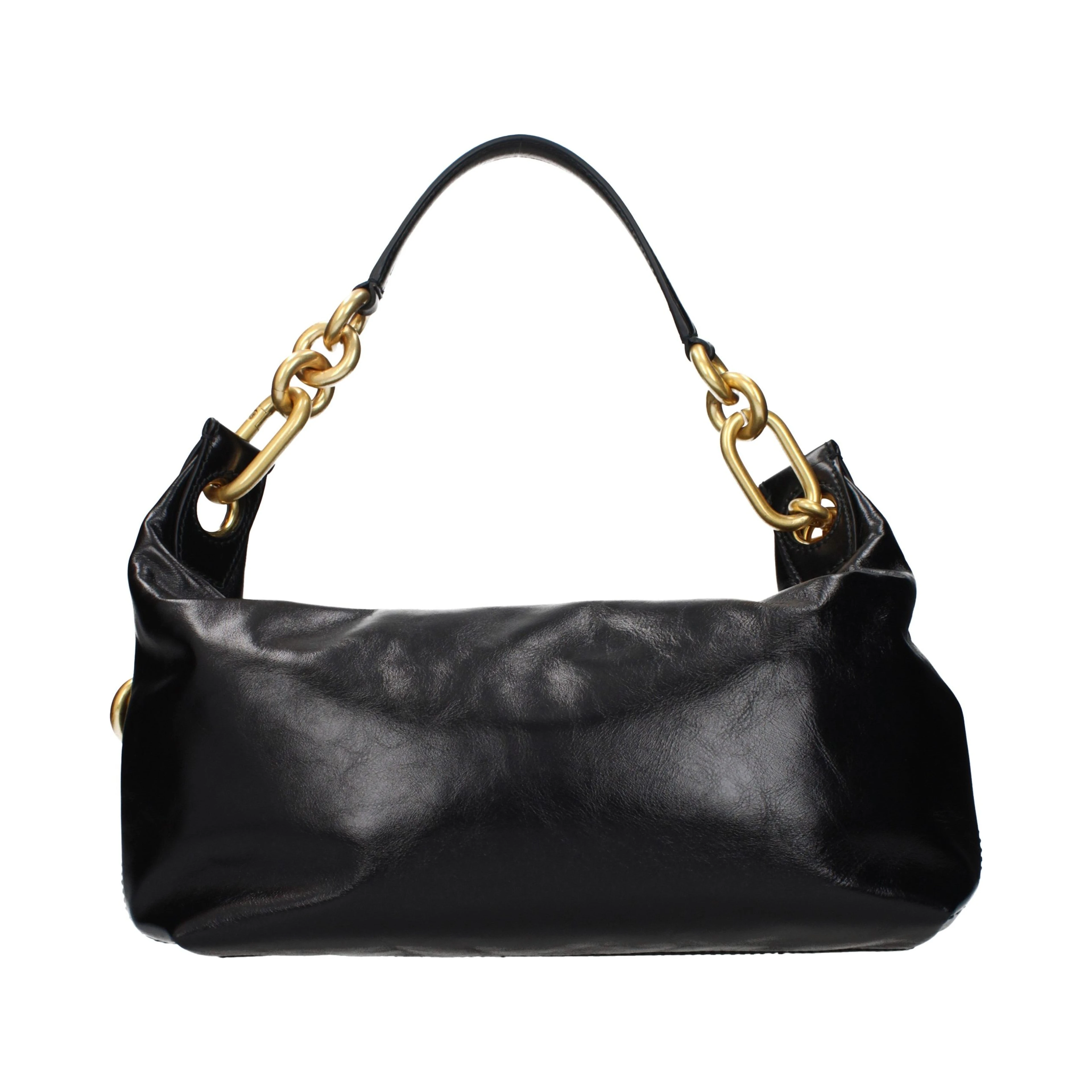 Black Leather Shoulder Bag