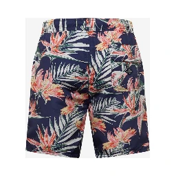 Blue Polyester Swim Shorts