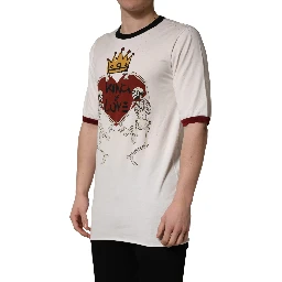 White King Of Love Print Cotton Men Jersey T-shirt