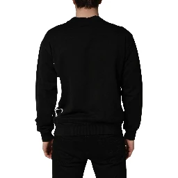 Black Logo Milano Cotton Sweatshirt Sweater