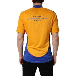 Yellow Polyester Balenciagoal CrewNeck Jersey T-shirt