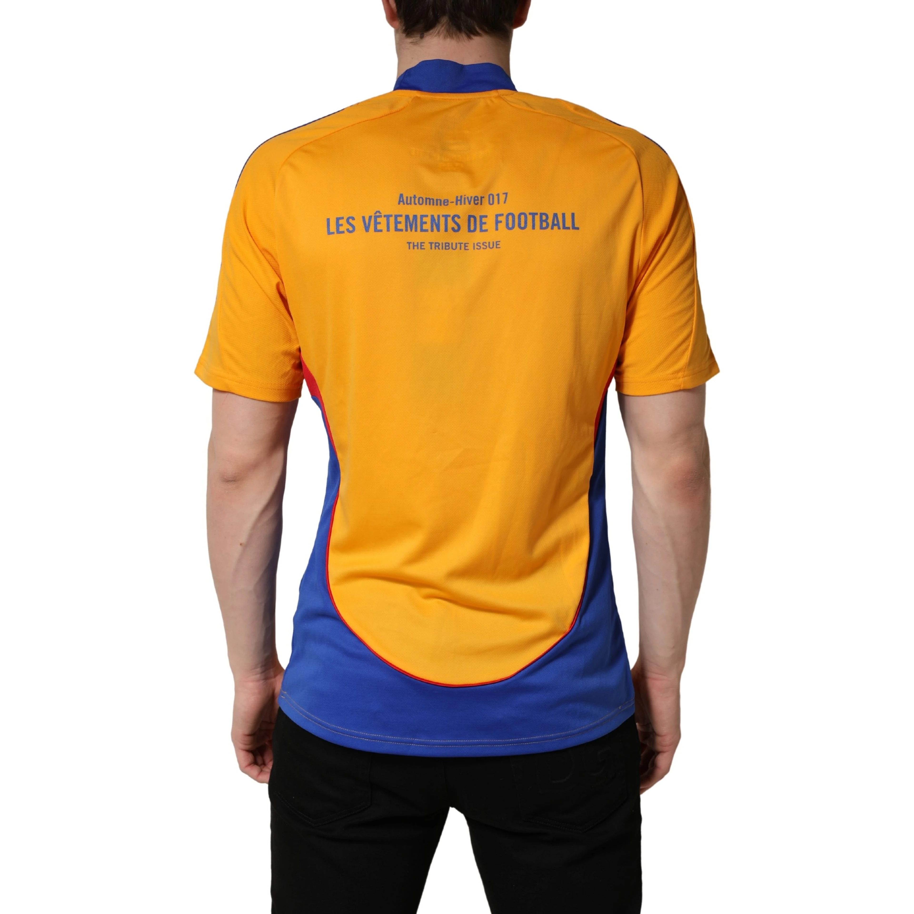 Yellow Polyester Balenciagoal CrewNeck Jersey T-shirt