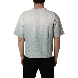 Green Tie-Dye Graphic Print Cotton Crewneck  T-shirt