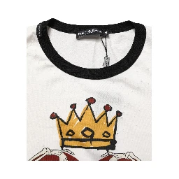 White King Of Love Print Cotton Men Jersey T-shirt