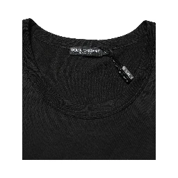 Black Cotton Sleeveless Men Tank Top T-shirt
