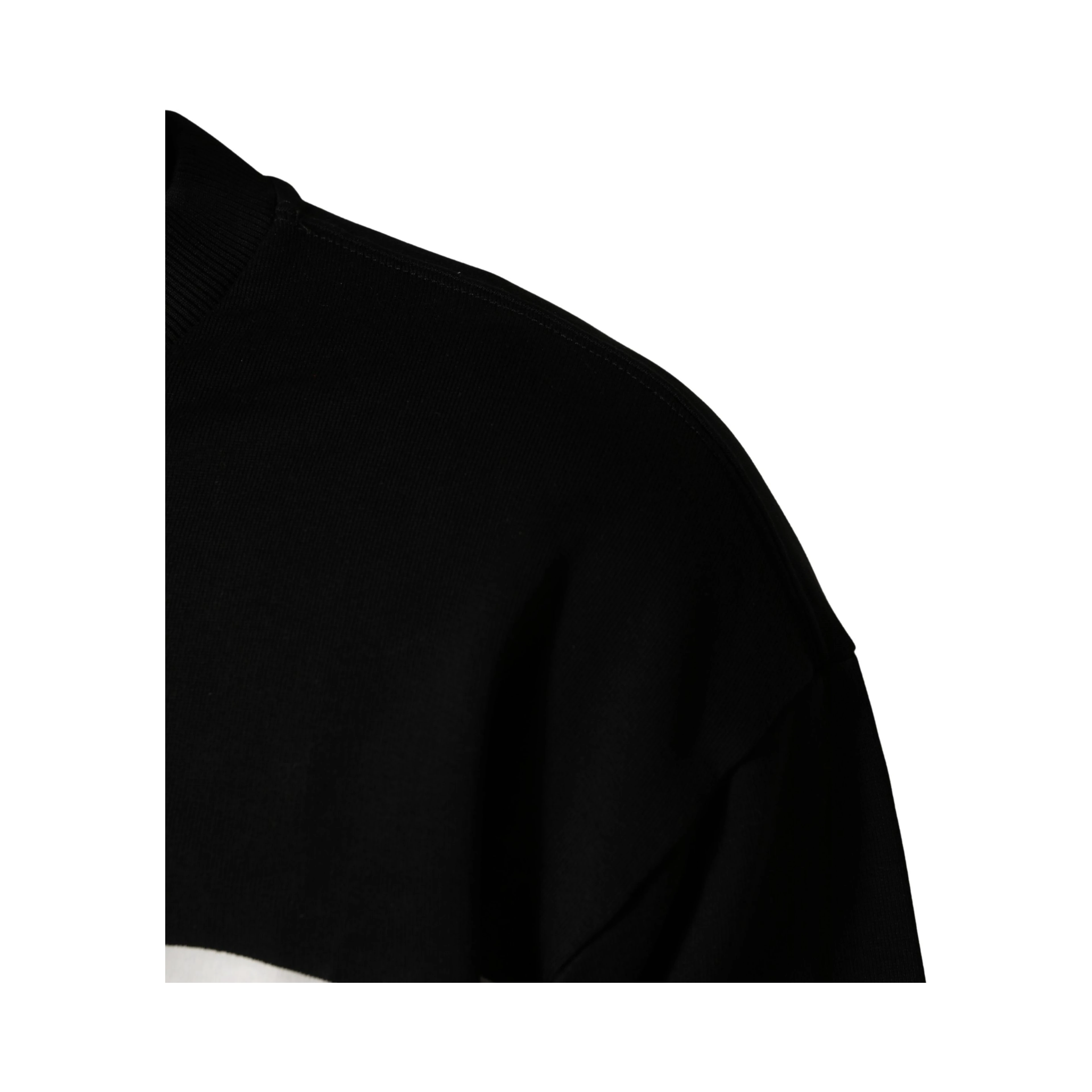 Black Logo Milano Cotton Sweatshirt Sweater