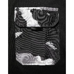 Black Camouflage Pocket Oversized T-shirt