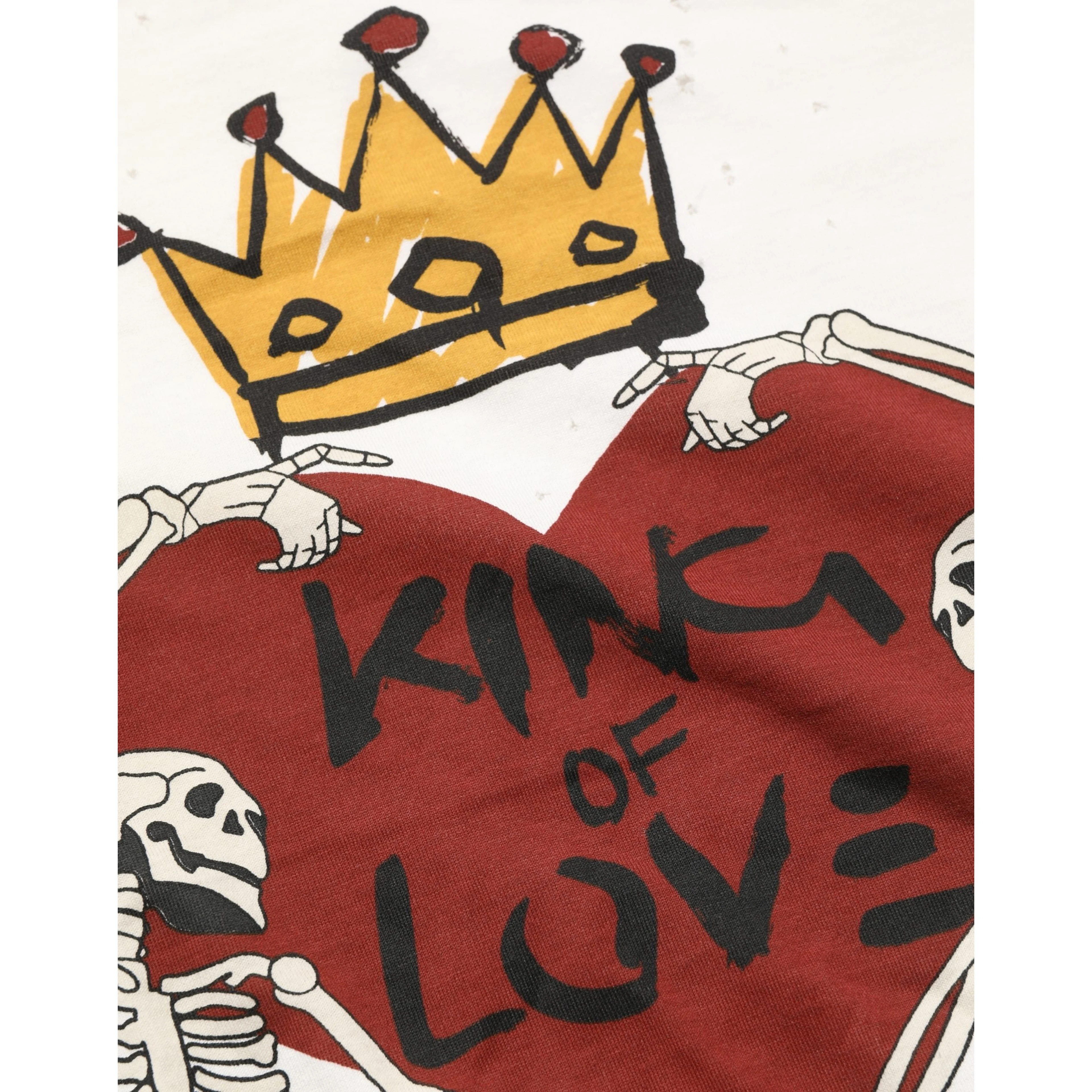 White King Of Love Print Cotton Men Jersey T-shirt