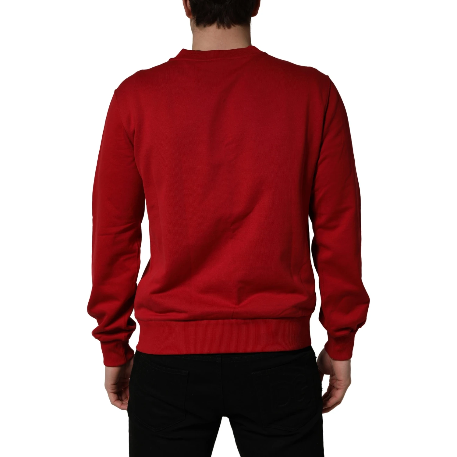 Red Cotton DG Logo Jersey Sweatshirt Sweater