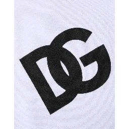 White Logo Print Cotton Hooded Sweatshirt Sweater