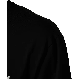 Black Camouflage Graphic Cotton Crewneck T-shirt