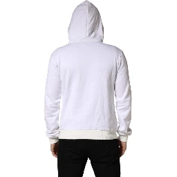 White Sacred Heart Hooded Sweatshirt Sweater