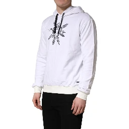 White Sacred Heart Hooded Sweatshirt Sweater