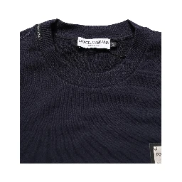 Black Logo Plaque Jersey Sweatshirt Cotton Sweater