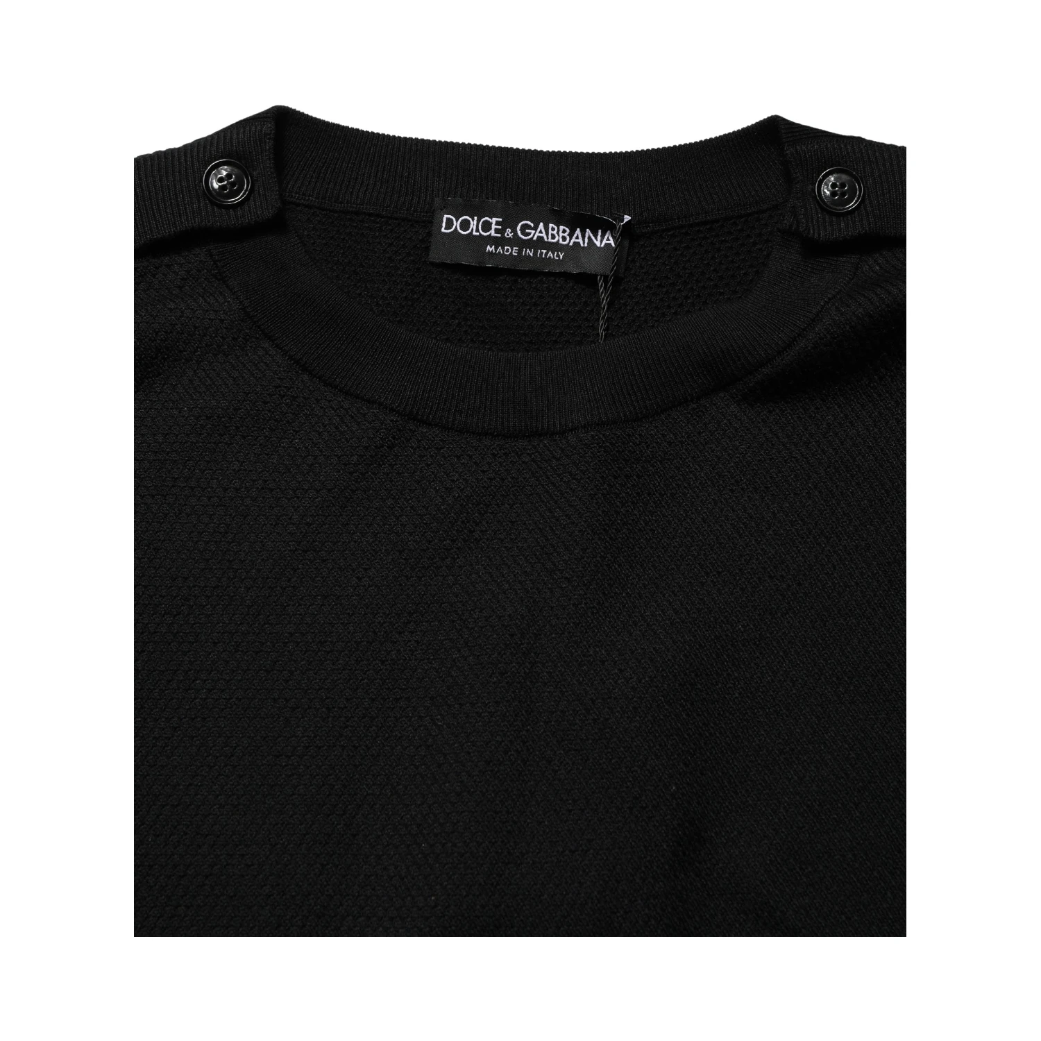 Black Crew Neck Long Sleeve Pullover Sweater