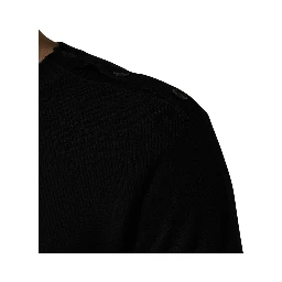 Black Crew Neck Long Sleeve Pullover Sweater