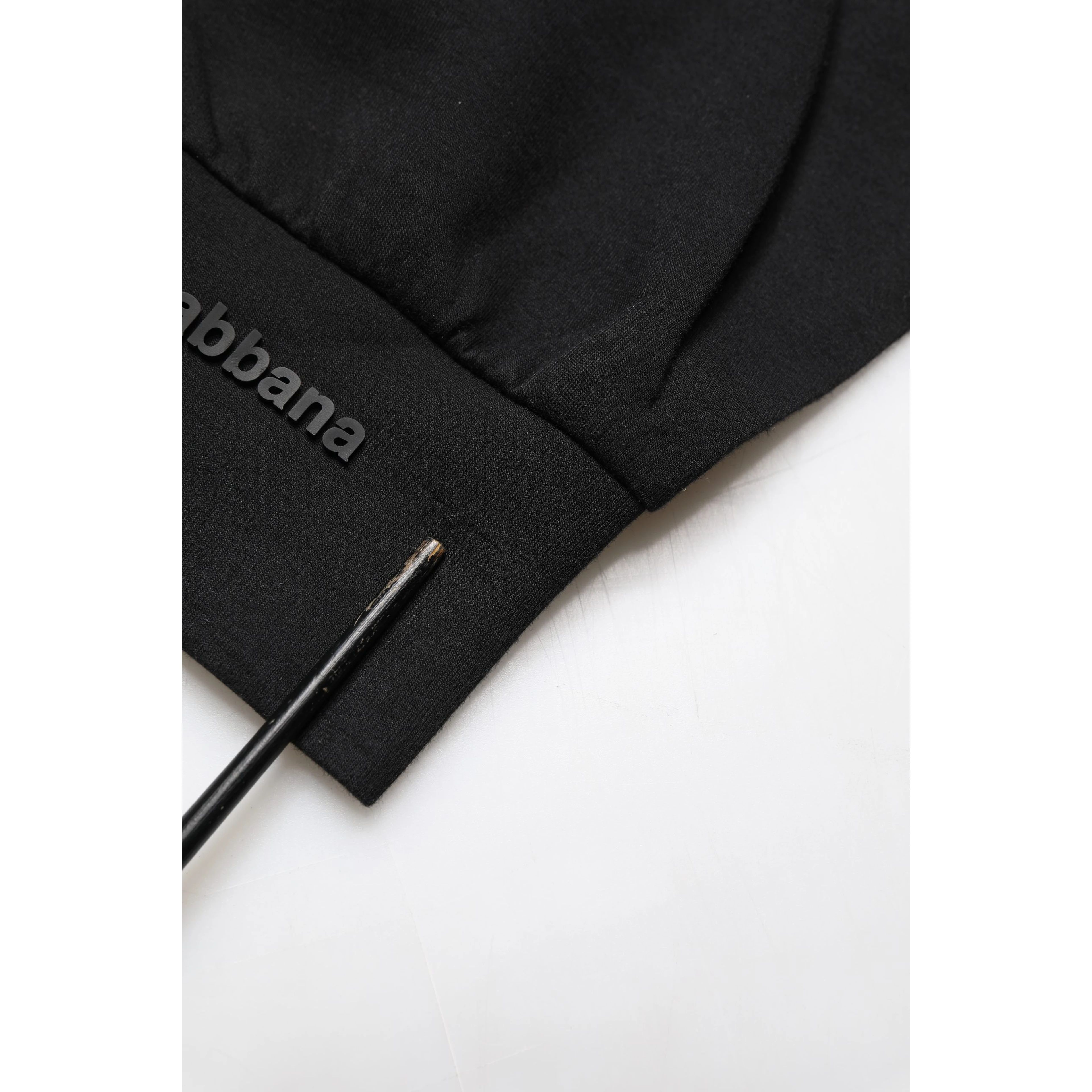 Black Cotton DG Men CrewNeck Pullover Sweater