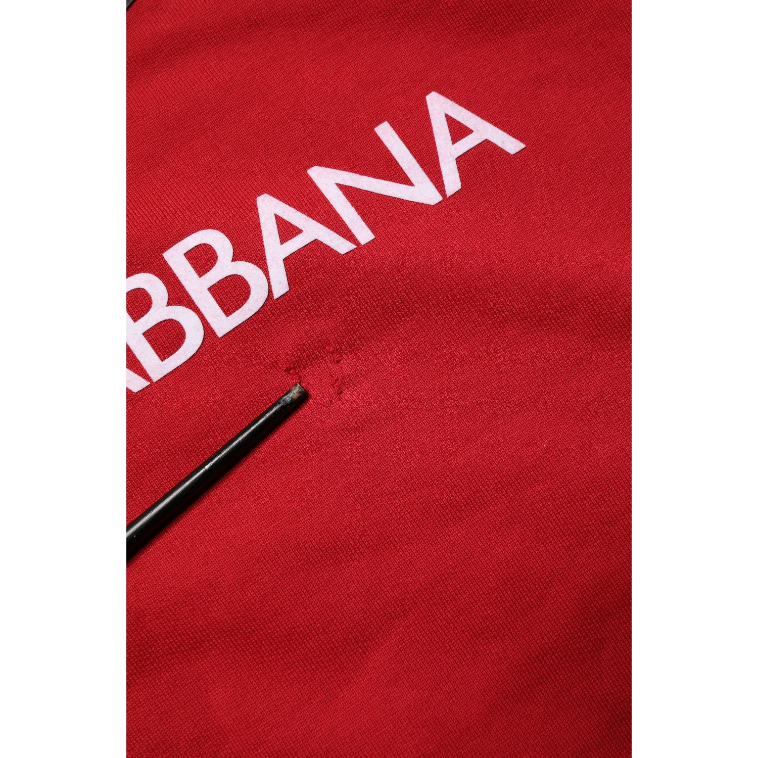Red Cotton DG Logo Jersey Sweatshirt Sweater