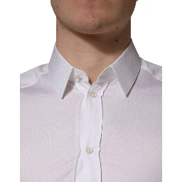 White Cotton Short Sleeves Button Down Shirt