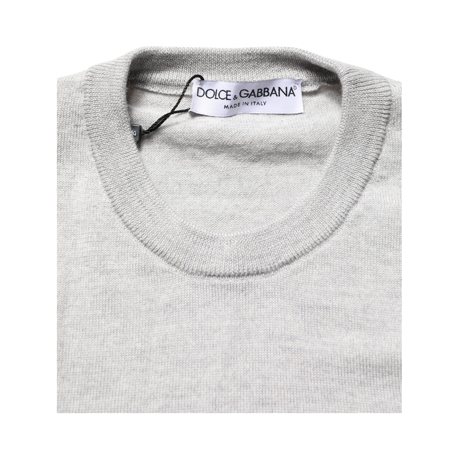 Gray Long Sleeves Crew Neck Pullover Sweater
