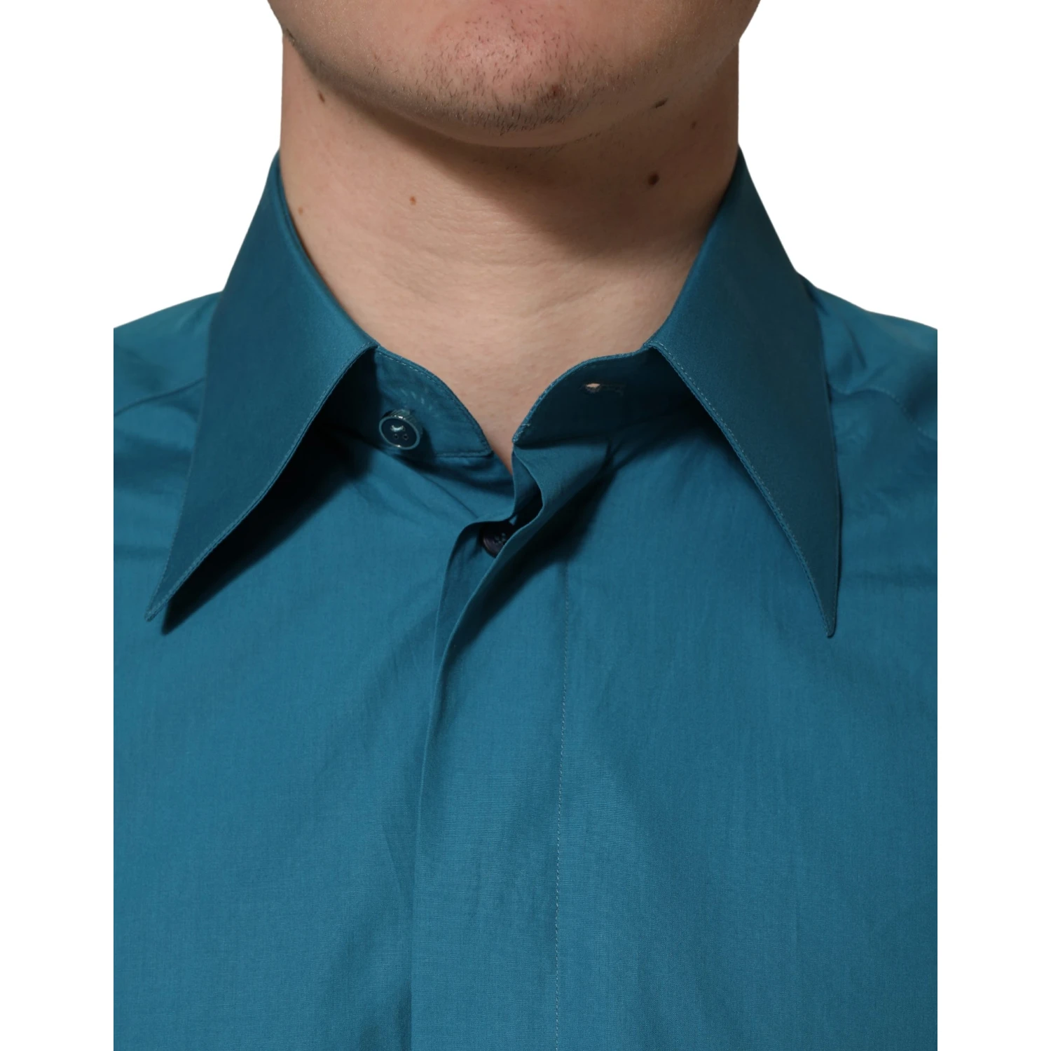 Blue SARTORIA Long Sleeve Cotton Dress Shirt