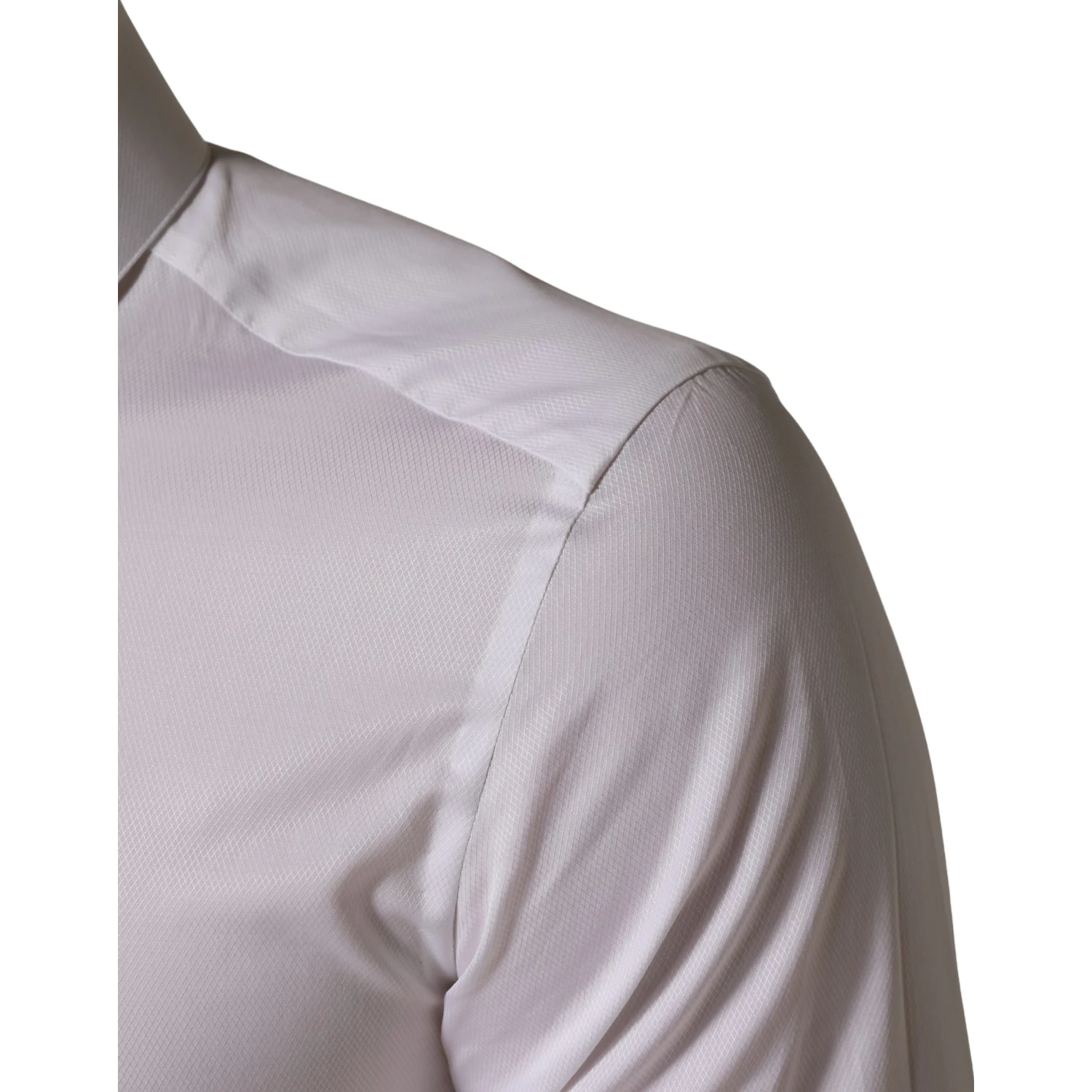 White Cotton Short Sleeves Button Down Shirt