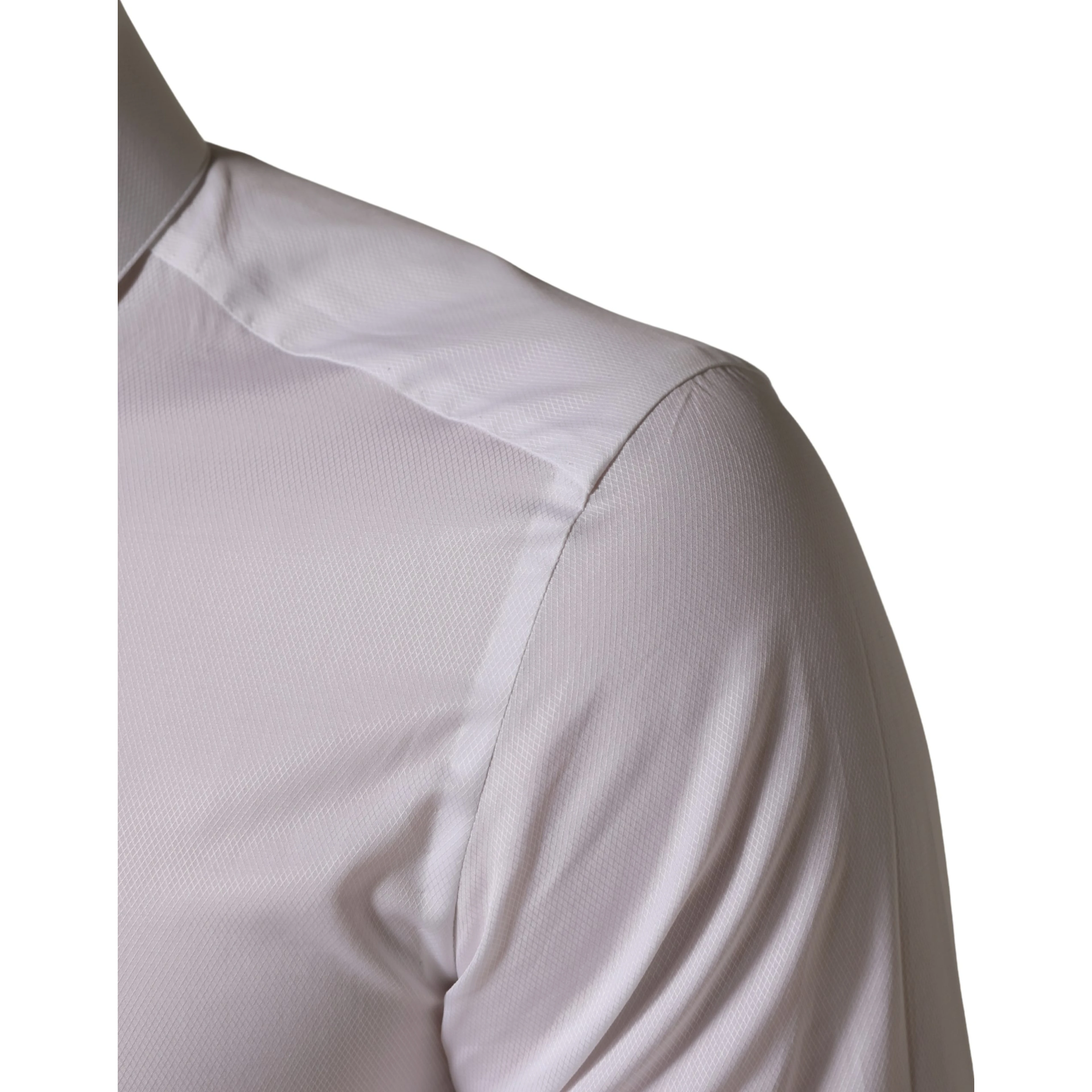 White Cotton Short Sleeves Button Down Shirt