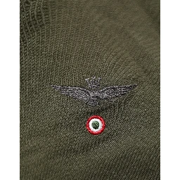 MilitaryGreen HalfZip Sweatshirt Sweater