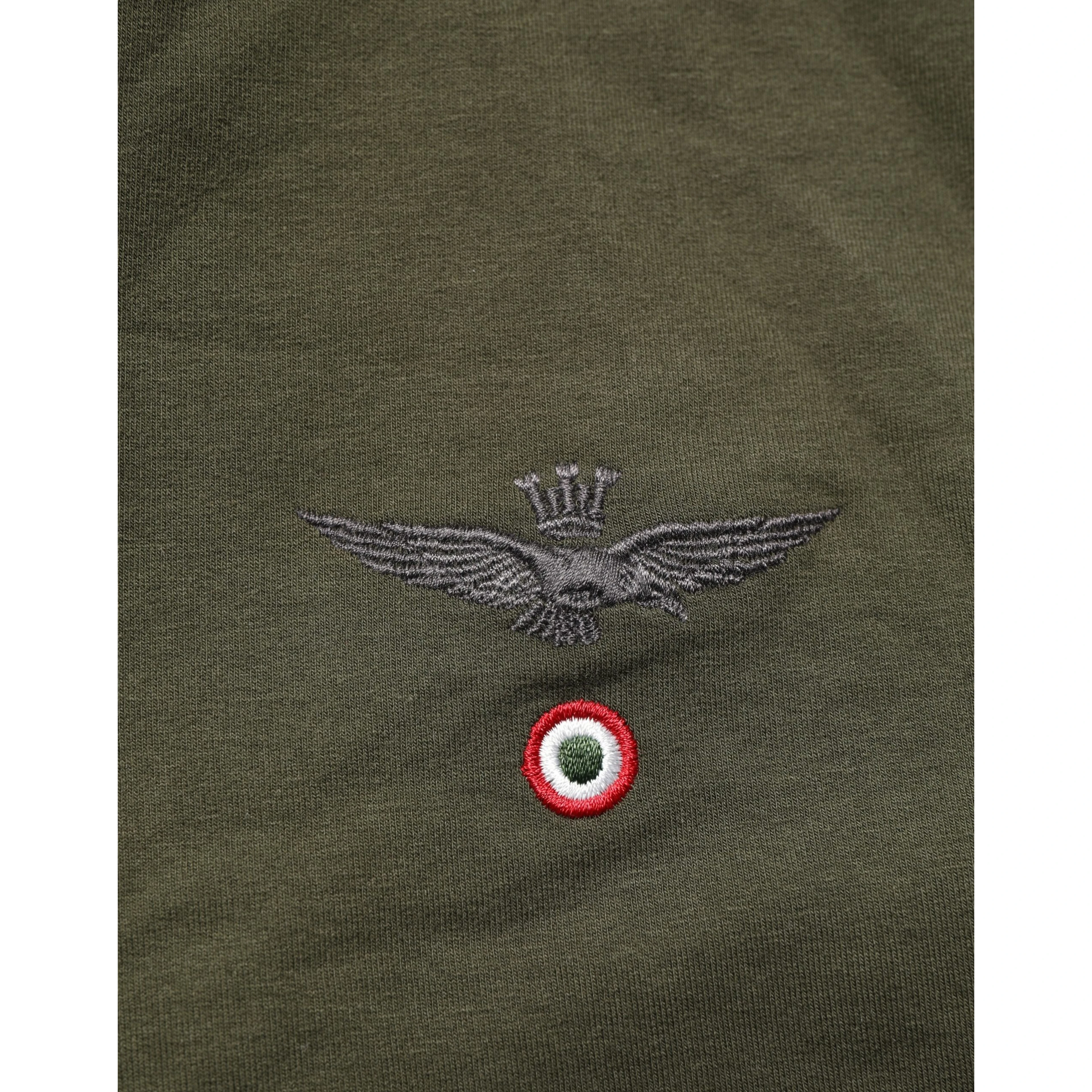 MilitaryGreen HalfZip Sweatshirt Sweater