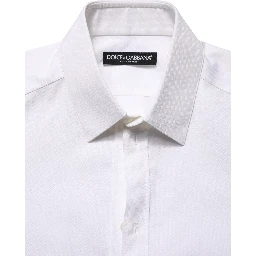 White Cotton Short Sleeves Button Down Shirt