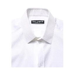 White Cotton Short Sleeves Button Down Shirt