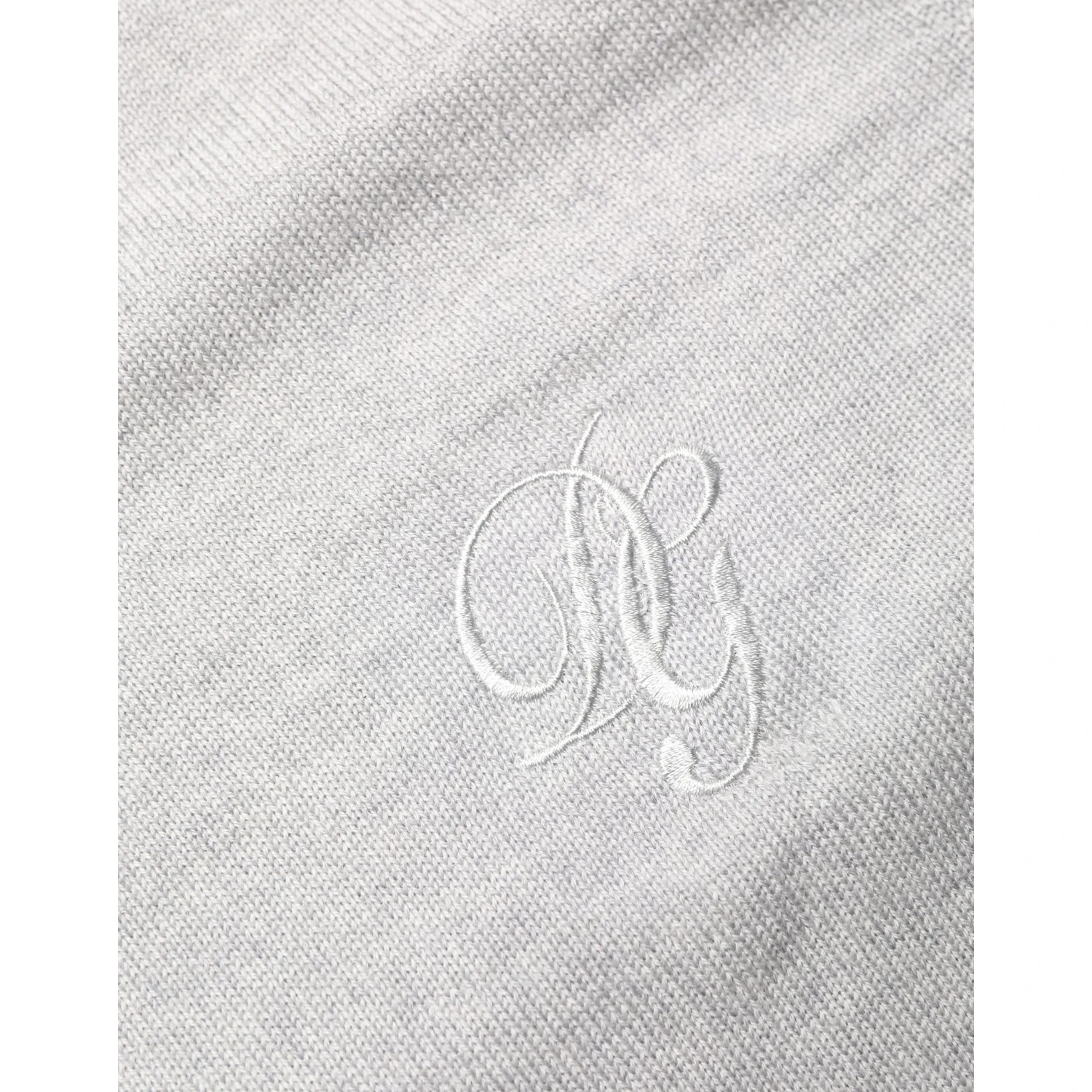 Gray Long Sleeves Crew Neck Pullover Sweater