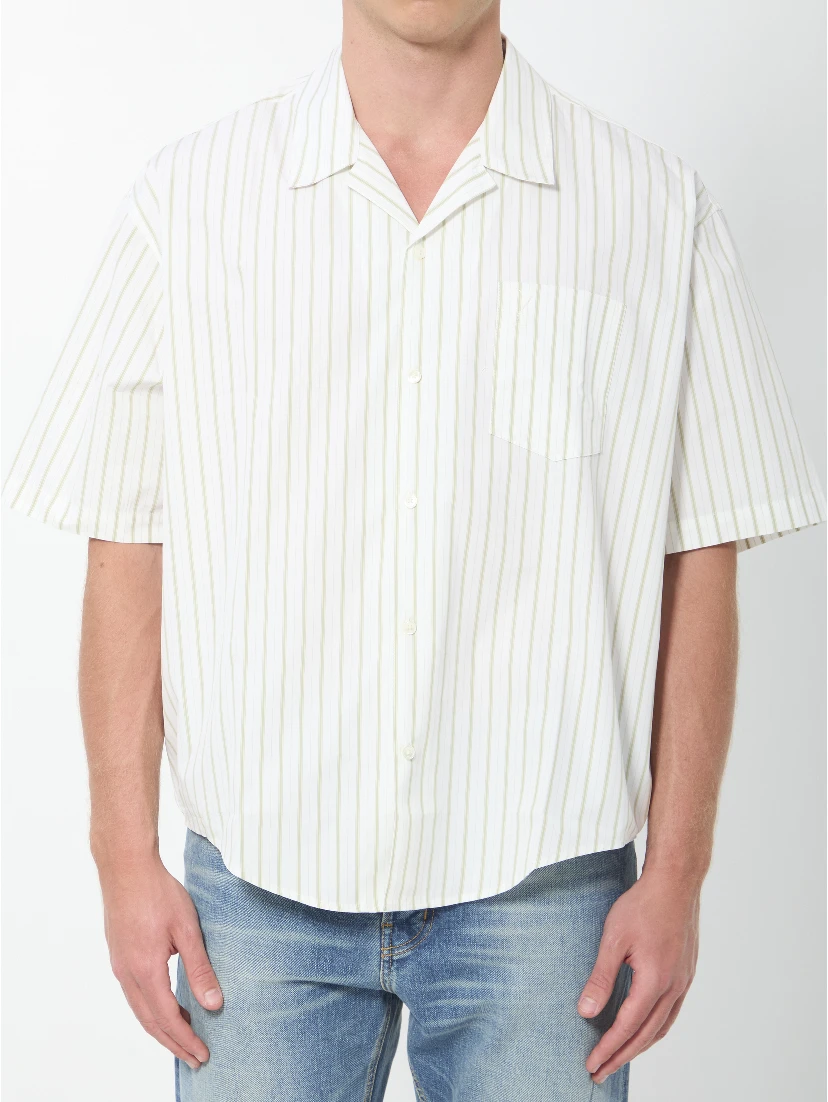 Striped boxy shirt