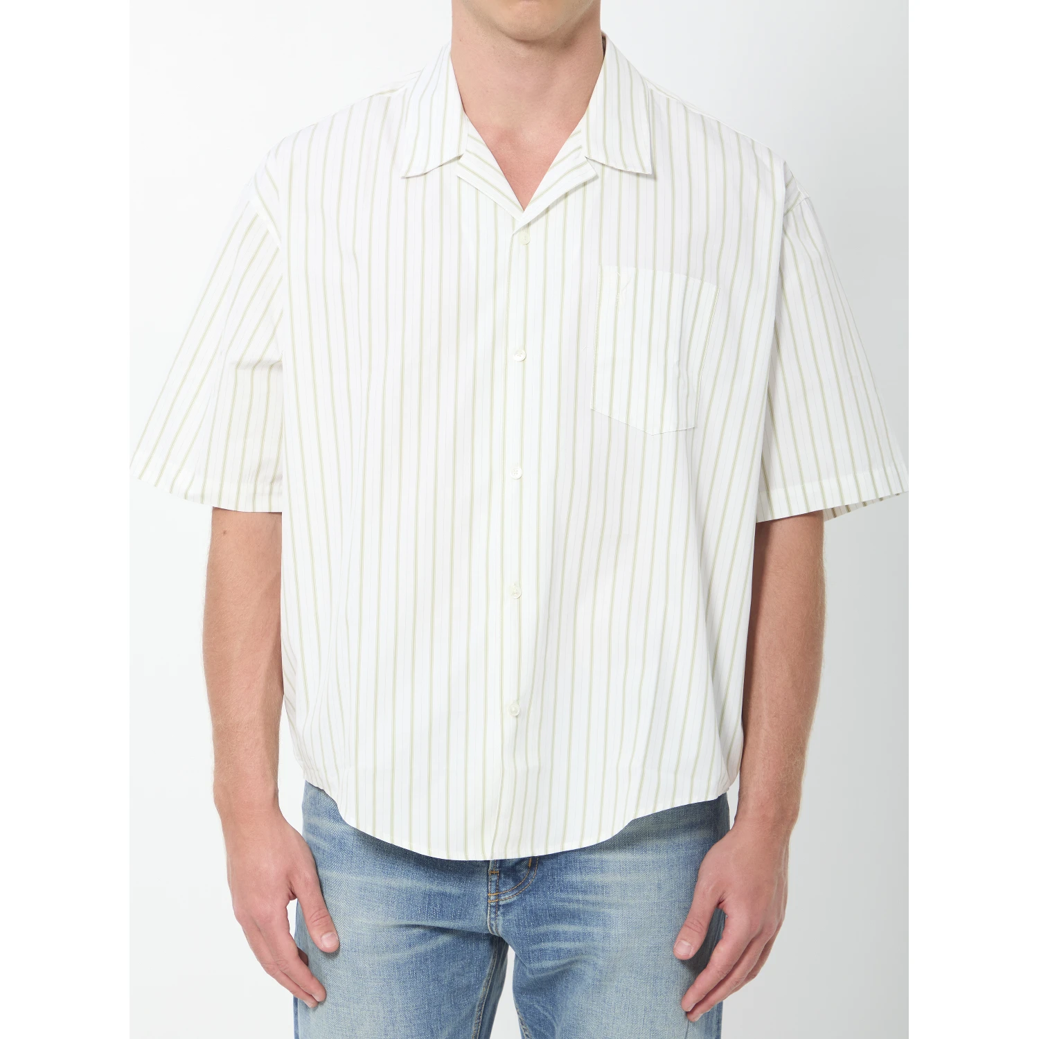 Striped boxy shirt