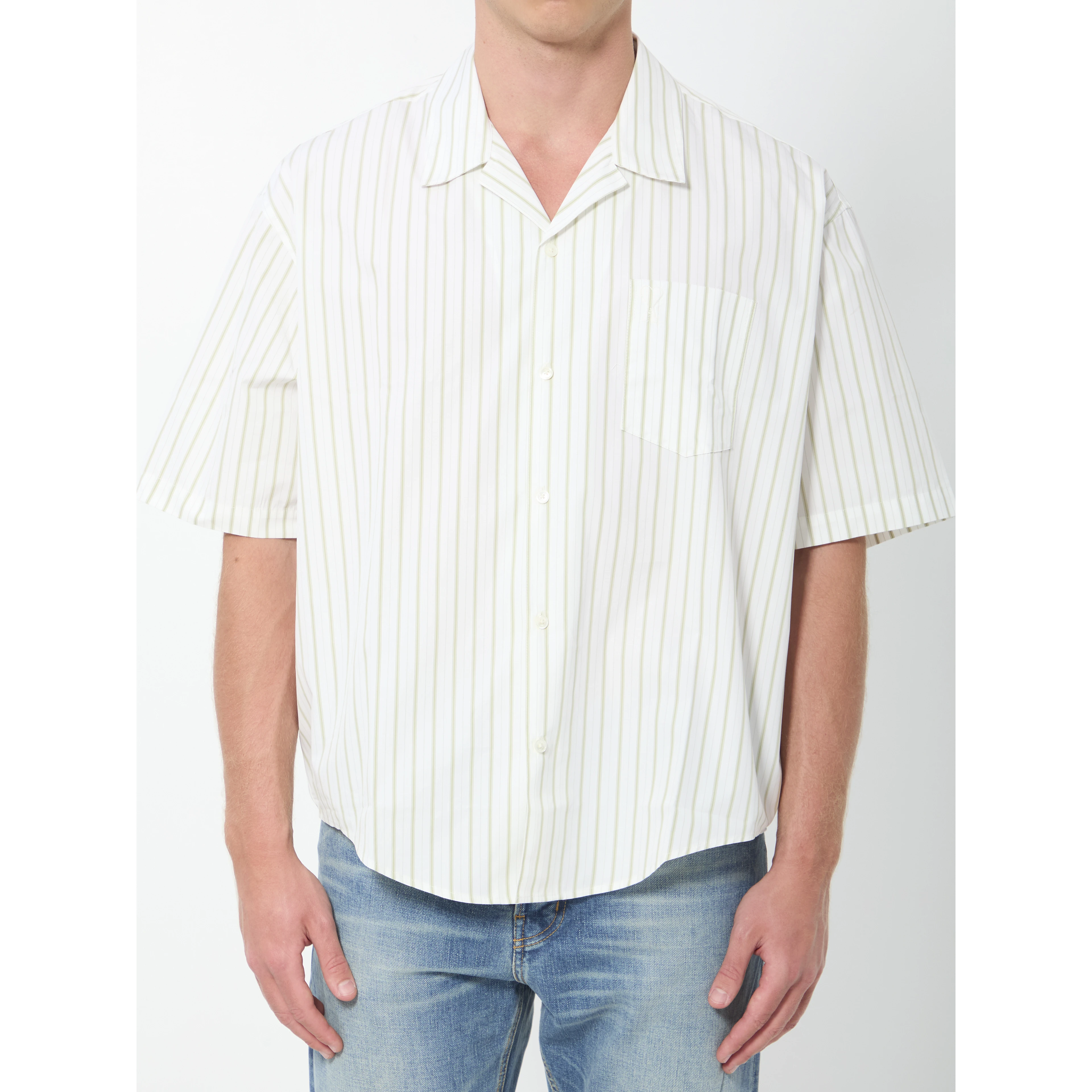 Striped boxy shirt