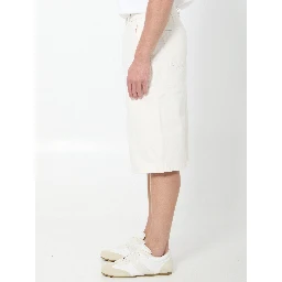 Loose twill Bermuda shorts