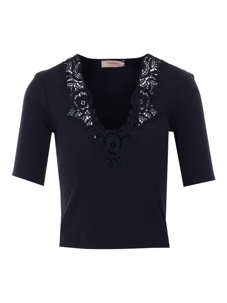Twin-set T-shirts and Polos Black
