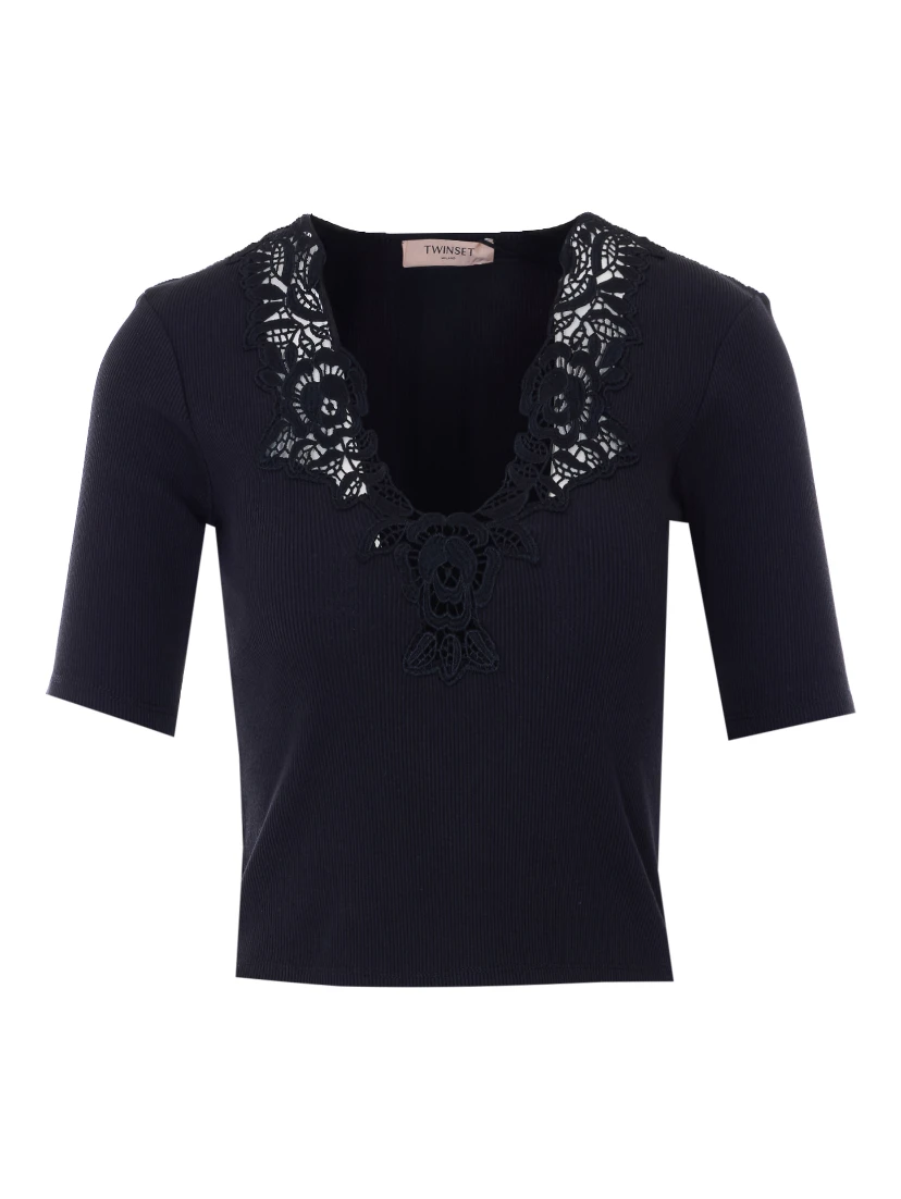 Twin-set T-shirts and Polos Black