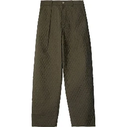 Bicolor Polyamide Casual Pants
