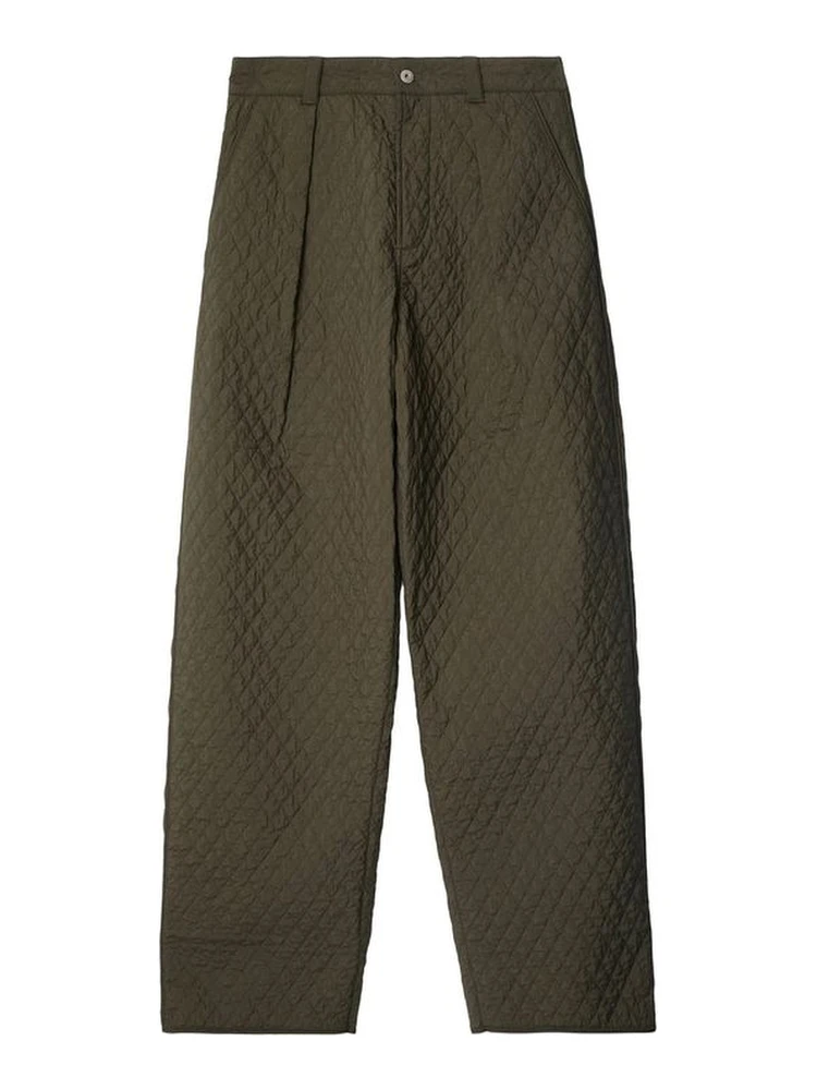 Bicolor Polyamide Casual Pants