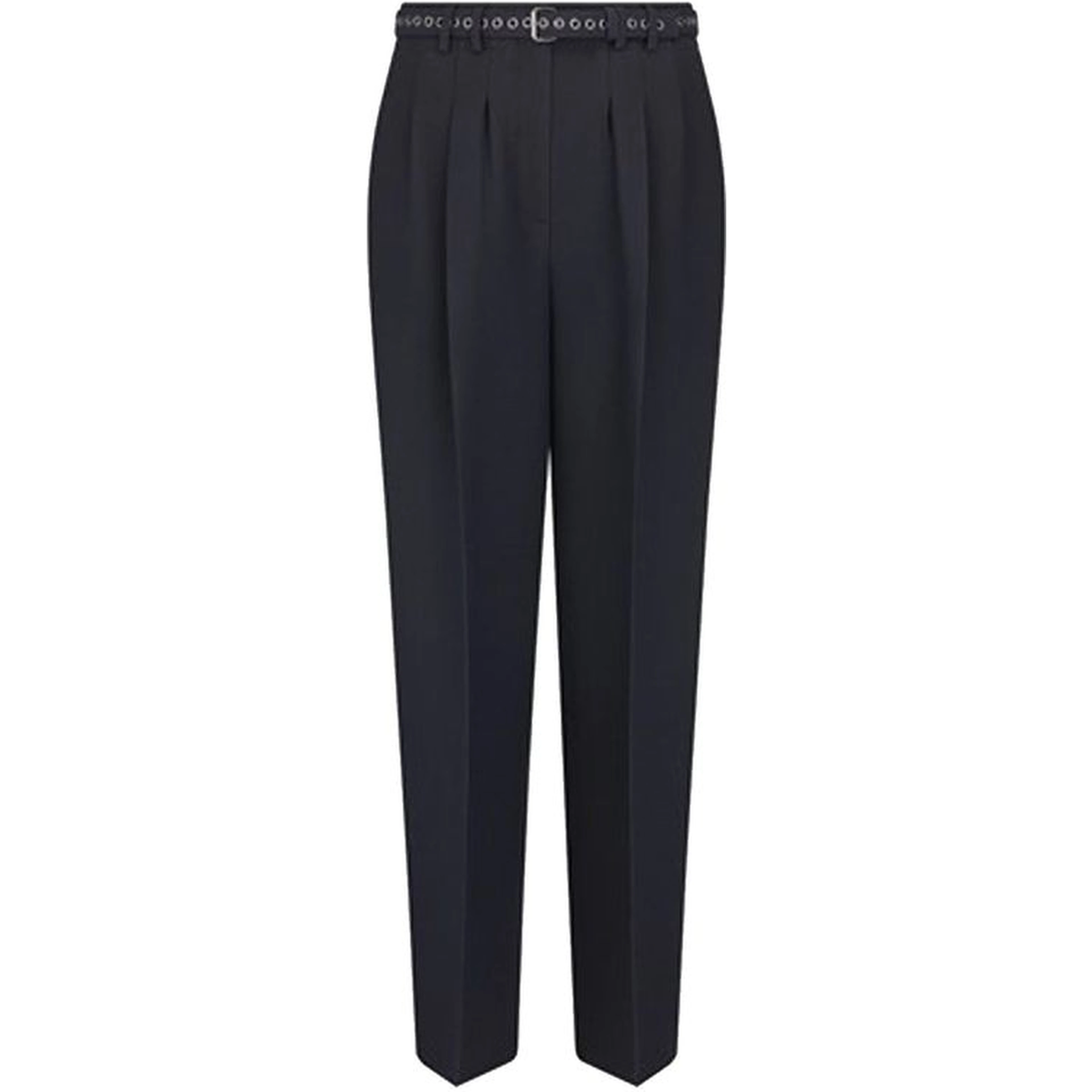 Black Wool Casual Pants