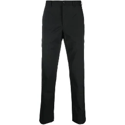 Black Nylon Casual Pants